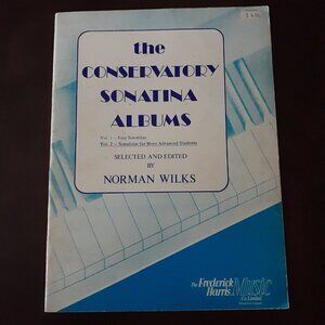 The Conservatory Sonatina Albums by Norman Wilks Vintage Piano Music Book